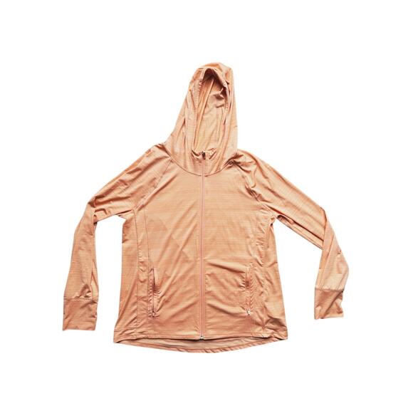 Athleta Pacifica Illume UPF Relaxed Jacket Orange Women’s XL Lightweight Zip - Picture 2 of 6